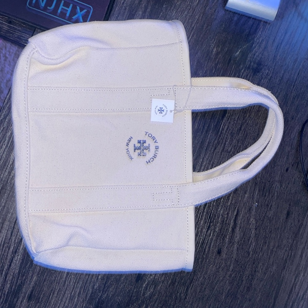 Tory Burch Natural Canvas Tote